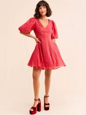 Rachel Parcell Organza Dot Dress 6